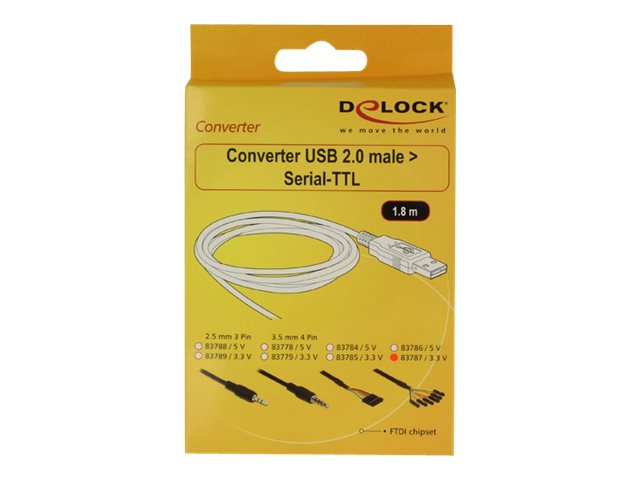 DeLOCK 1.8m USB2.0-A/TTL 6-p USB cable