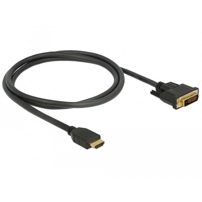 DELOCK HDMI zu DVI 24+1 Kabel 1 m