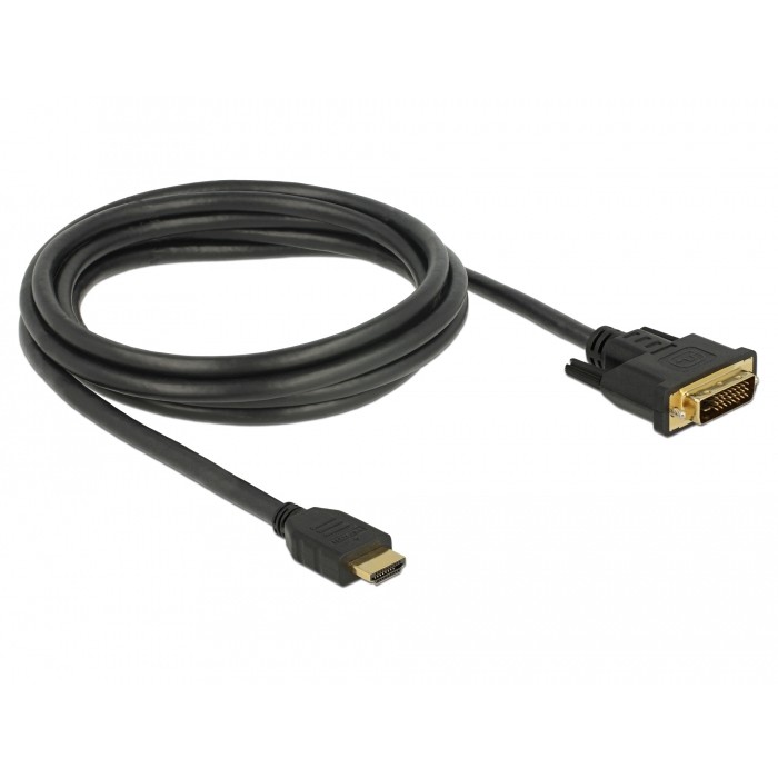 DELOCK HDMI zu DVI 24+1 Kabel 2 m
