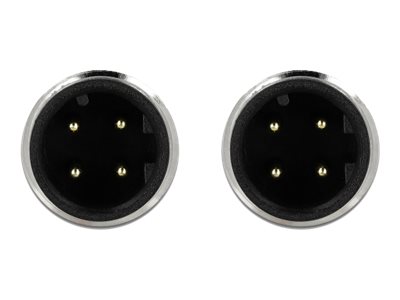 DELOCK Netzwerkkabel M12 4 Pin D-kodiert ST zu ST TPU 5 m