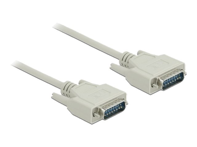 DELOCK Serielles Kabel D-Sub15 Stecker zu Stecker  1 m