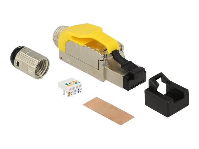 DELOCK RJ45 Stecker feldkonfektionierb. Cat6A Metall gesch.