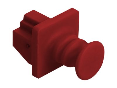 DELOCK RJ45 Staubschutz für Buchse 10 Stück rot