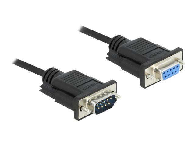 DELOCK Kabel Seriell D-Sub9 3m St/Bu mit schmalem St-gehäuse