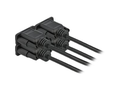 DELOCK Kabel Seriell Nullmodem D-Sub9 10 m Bu mit St-Gehäuse