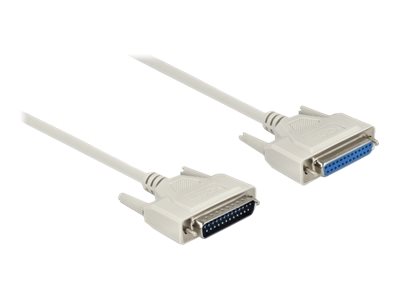 DELOCK Serielles Kabel D-Sub 25 Stecker zu Buchse 0,5 m