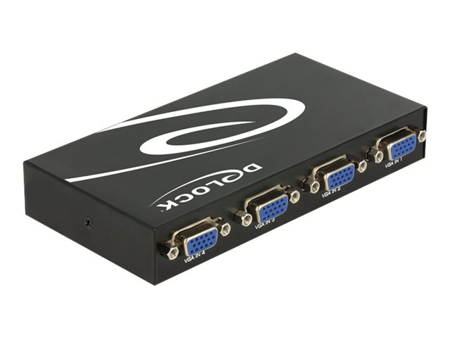 DELOCK VGA Switch 4 Eingänge -> 1 Ausgang manuell