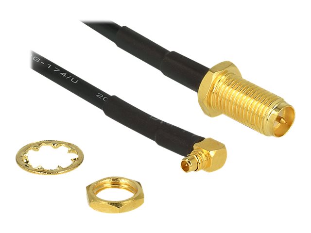 DELOCK HF Adapter RP-SMA zum Einbau -> MMCX 90° 320mm