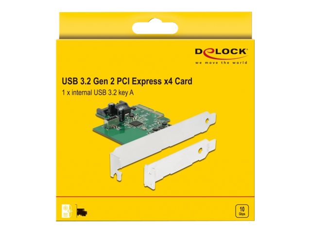 DELOCK PCI Express Card to 1 x internal USB 3.2 Gen 2 key A