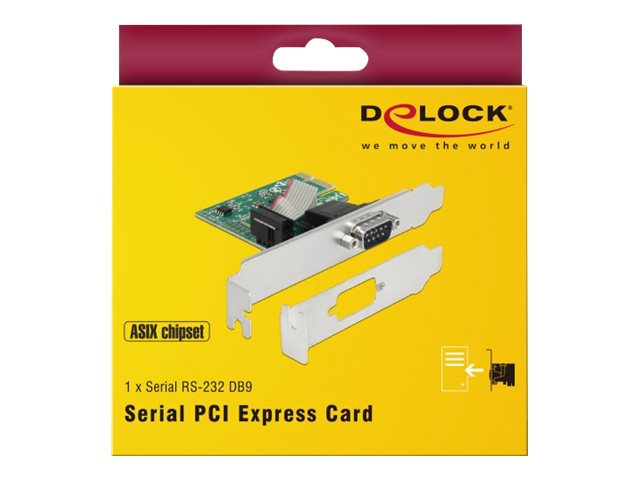 DELOCK PCI Express 1x Seriell + Low profile