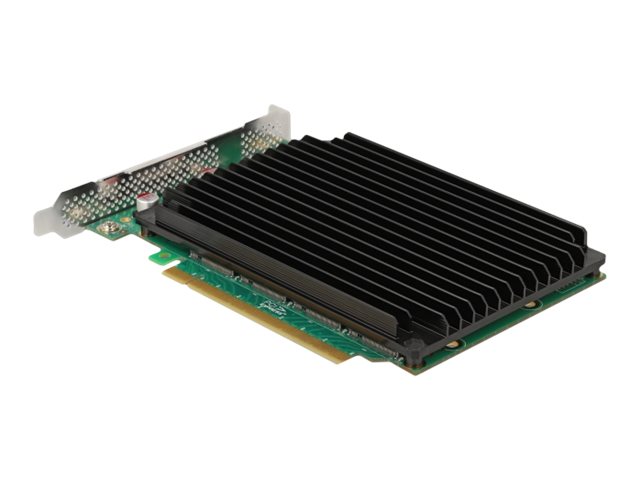 DELOCK PCI Expr x16 Karte > 4x int NVMe M.2 Key M Kühlkörper