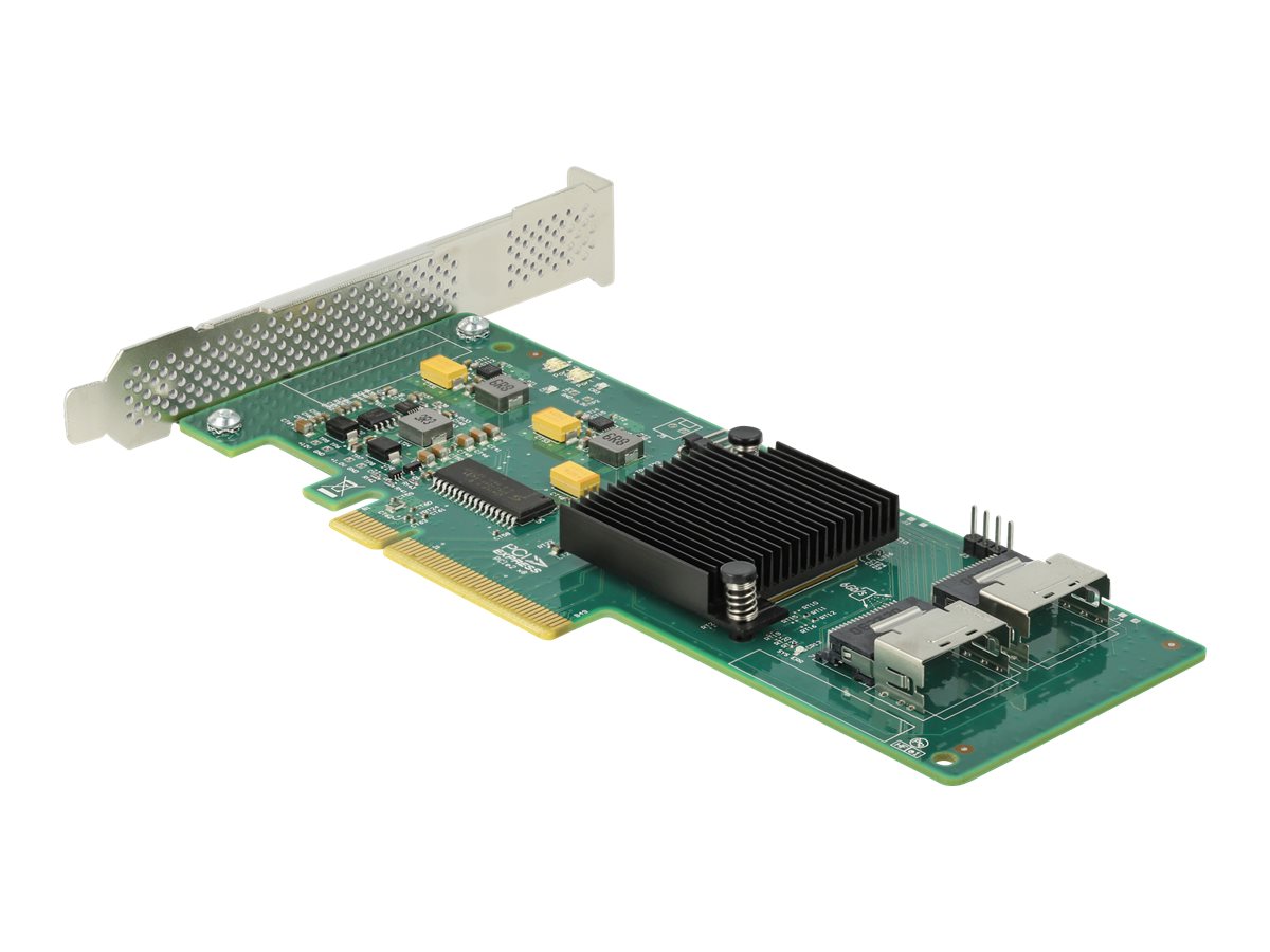 DELOCK 8 Port SATA PCI Express x8 Karte mit Anschlusskabel