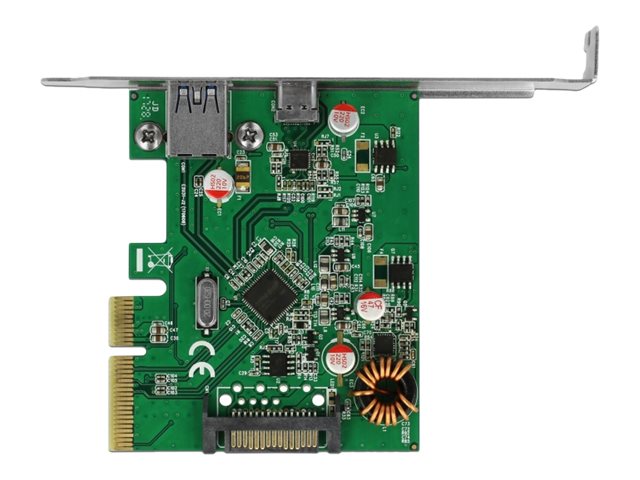 DELOCK PCI Expr. Card > 1x USB-C + 1x USB-A USB3.1 Gen 2