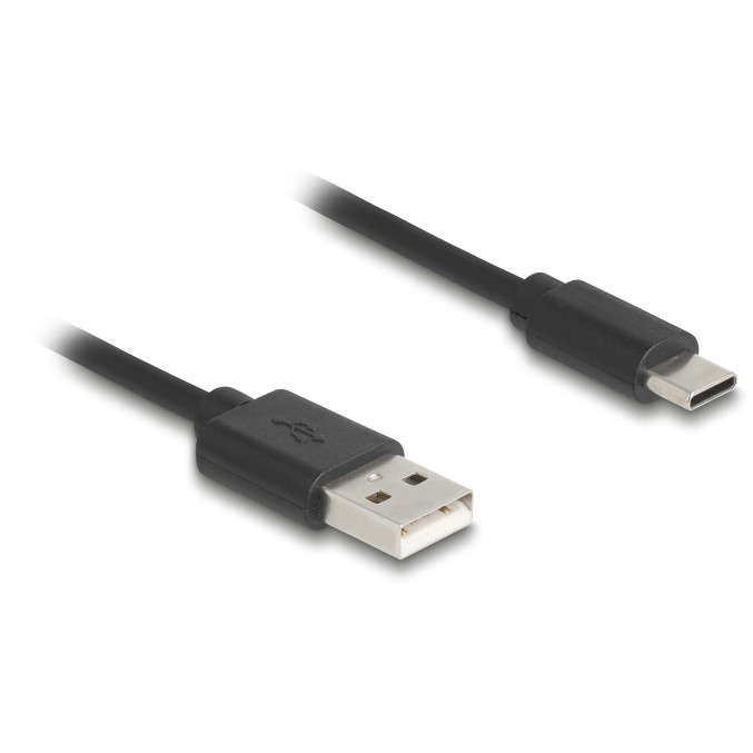 DELOCK USB 2.0 Spiralkabel USB Typ-A Stecker zu USB Type-C