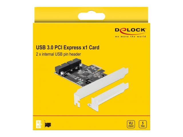 DELOCK PCI Express Karte zu 2x intern USB 3.0 Pfostenstecker