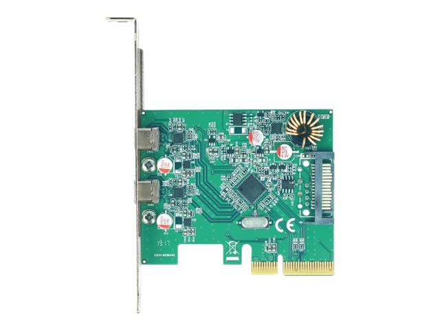 DELOCK PCI Express x4 Karte zu 2 x extern USB 10 Gbps Type-C