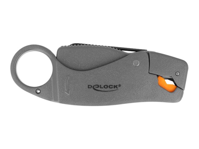 DELOCK Abisolierwerkzeug für Koaxialkabel mit 3 Klingen