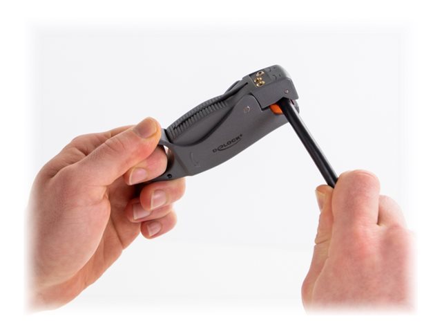 DELOCK Abisolierwerkzeug für Koaxialkabel mit 3 Klingen