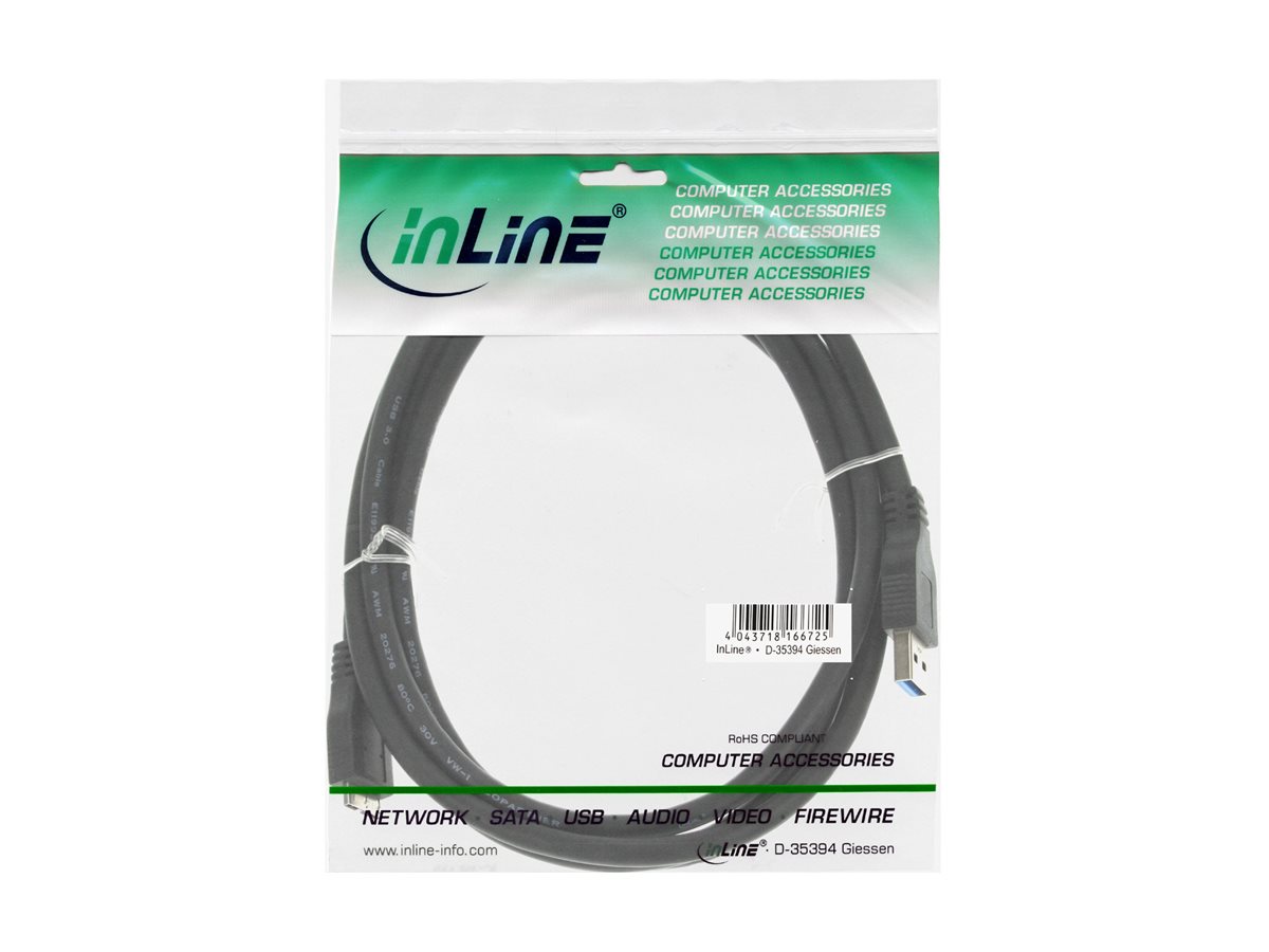 INLINE USB 3.0 Kabel A an Micro B 1,5m