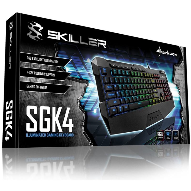 Sharkoon Gaming Tastatur Skiller SGK4    schwarz          DE
