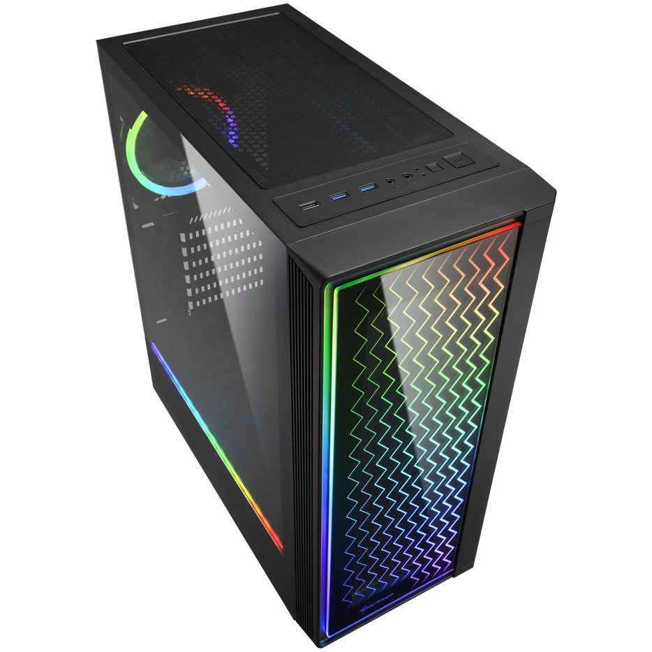 Sharkoon Gehäuse RGB   LIT   200    ATX       1xGlas schwarz