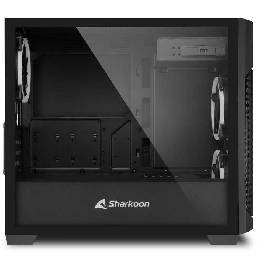 Sharkoon Gehäuse V1000       RGB    ATX       1xGlas schwarz