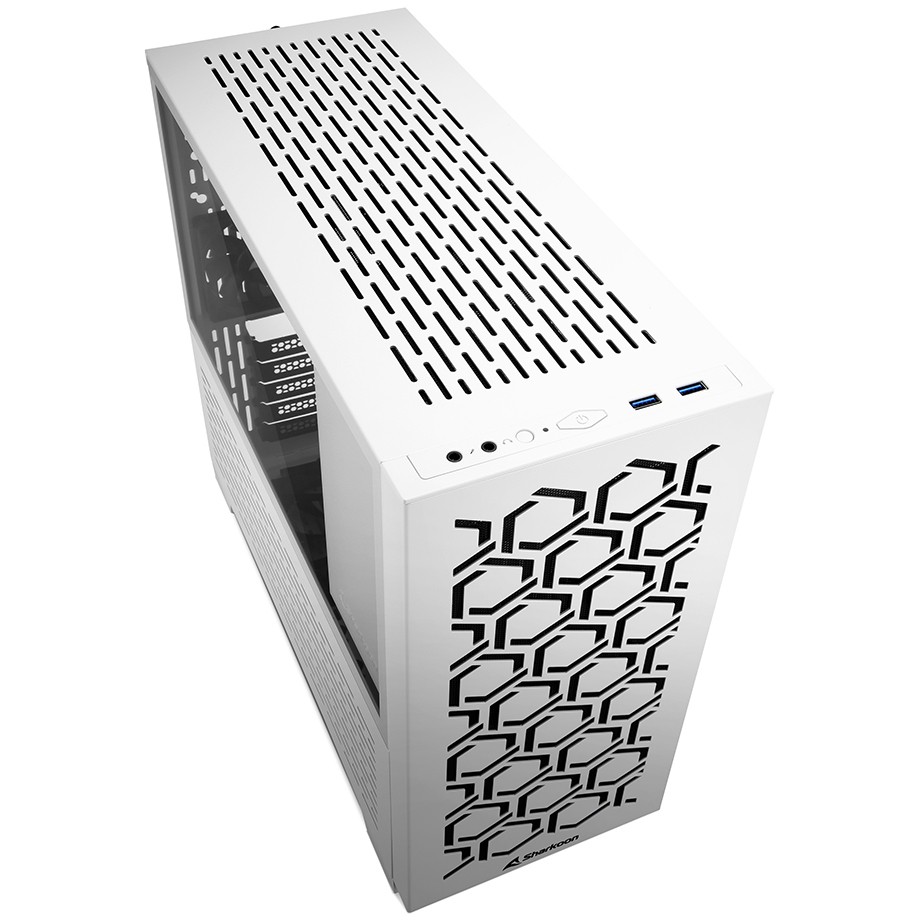 Sharkoon Gehäuse MS-Y1000          mATX/ITX   1xGlas weiß