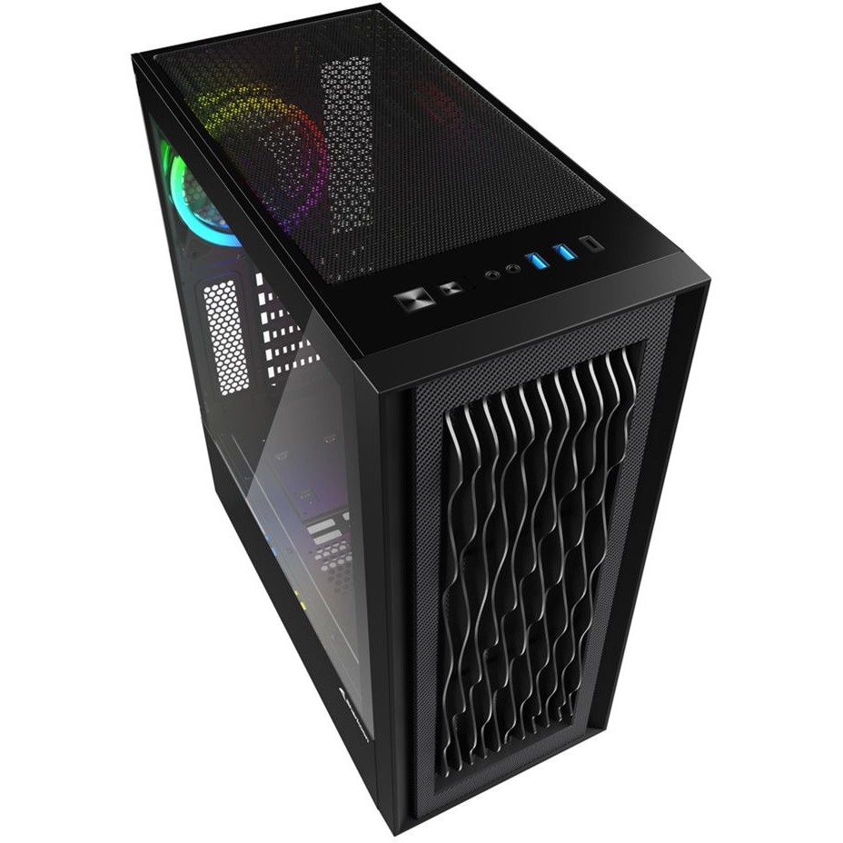 Sharkoon Gehäuse RGB        Wave    ATX       1xGlas schwarz