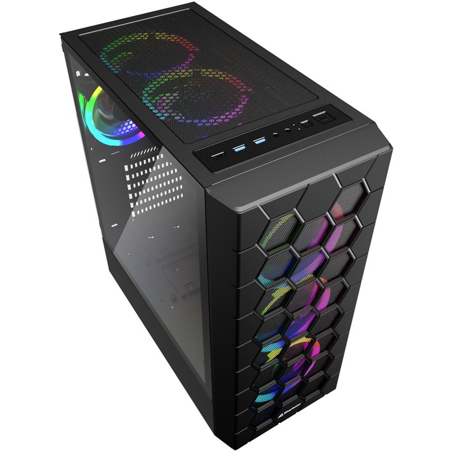 Sharkoon Gehäuse RGB         HEX    ATX       1xGlas schwarz