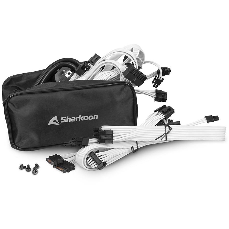 Sharkoon Netzteil Rebel P30 Gold 1000W Modular 80+ Gold weiß