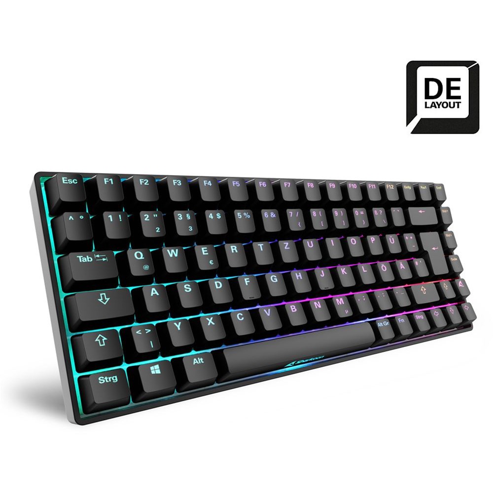 Sharkoon Gaming Tastatur Skiller SGK50S3 schwarz-gelb RGB DE