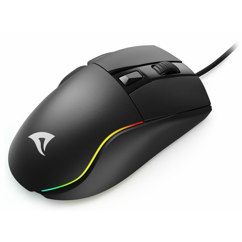 Sharkoon Maus Shark SGM35    Optisch 6 Tasten 6.400 DPI schw