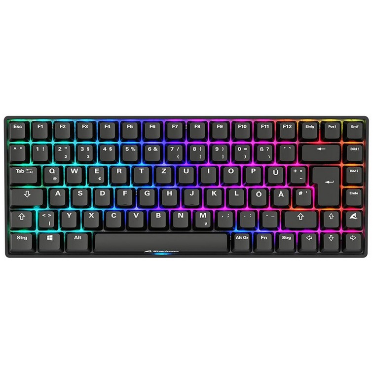 Sharkoon Gaming Tastatur Skiller SGK50S3 PBT schwarz-gelbRGB