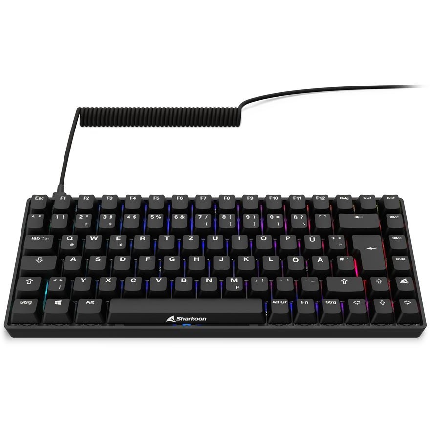 Sharkoon Gaming Tastatur Skiller SGK50S3 PBT schwarz-gelbRGB