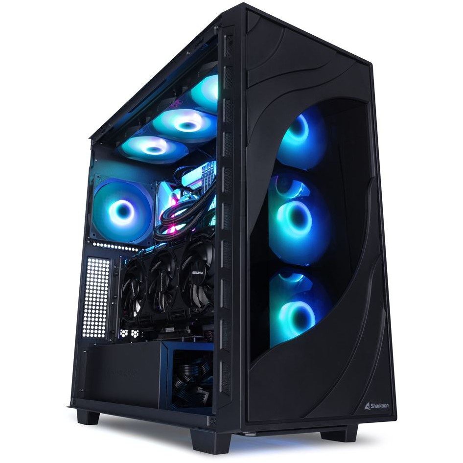 Sharkoon Gehäuse Rebel C80M  RGB    ATX       1xMetall schwa