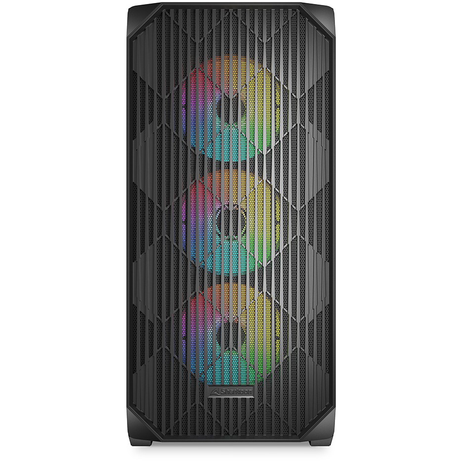 Sharkoon Gehäuse AK3  RGB           ATX       1xGlas   schwa