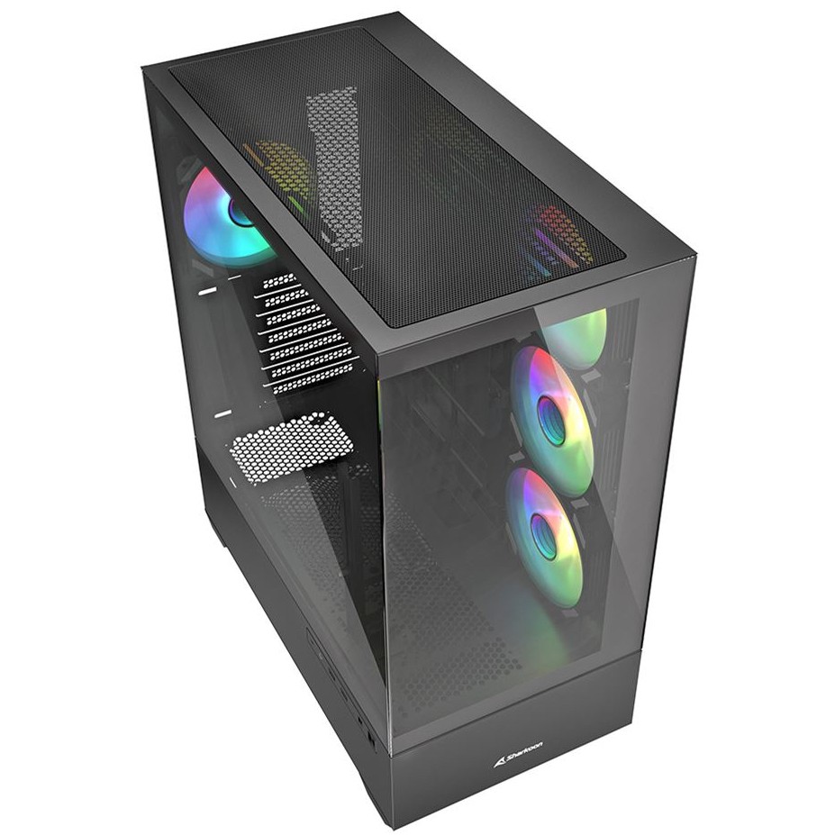 Sharkoon Gehäuse AK6  RGB           ATX       1xGlas   schwa