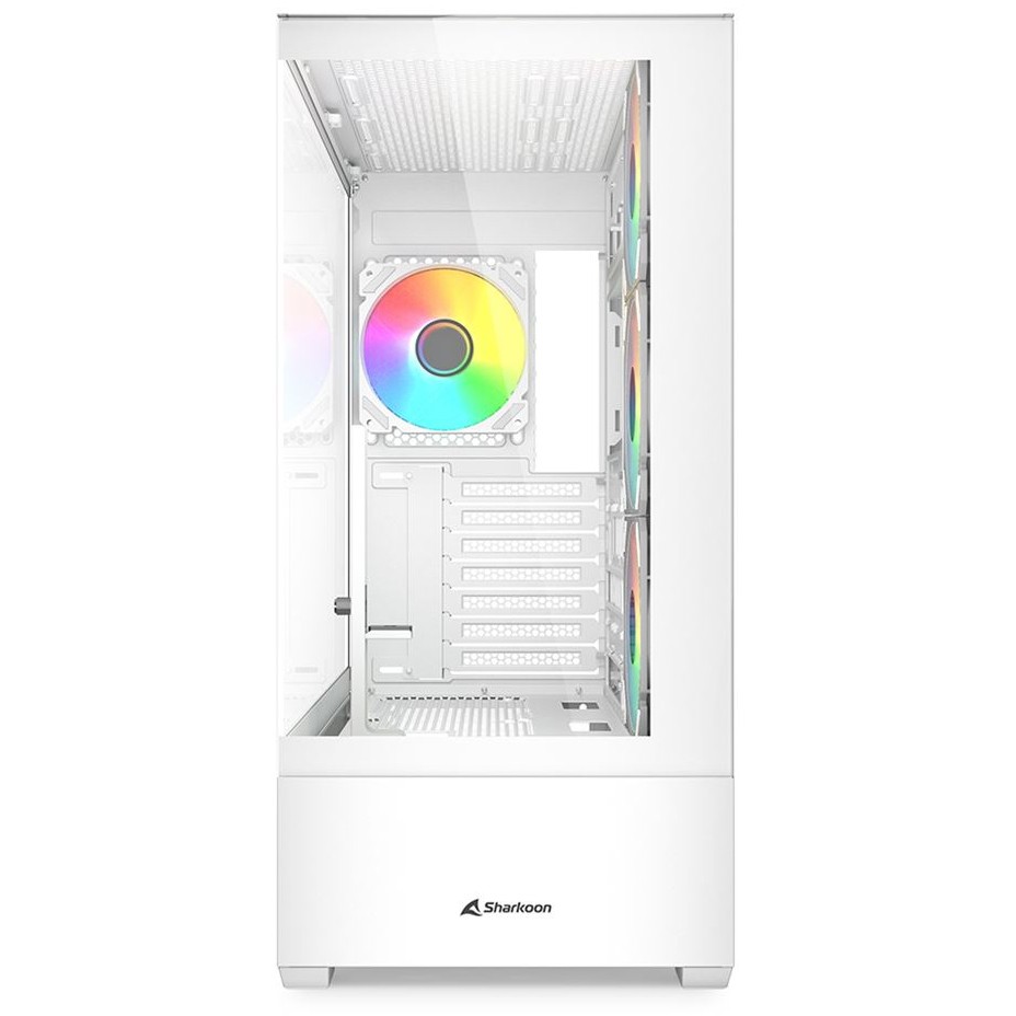 Sharkoon Gehäuse AK6  RGB           ATX       1xGlas   weiß