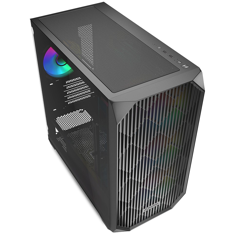 Sharkoon Gehäuse MK3  RGB     Micro-ATX       1xGlas   schwa