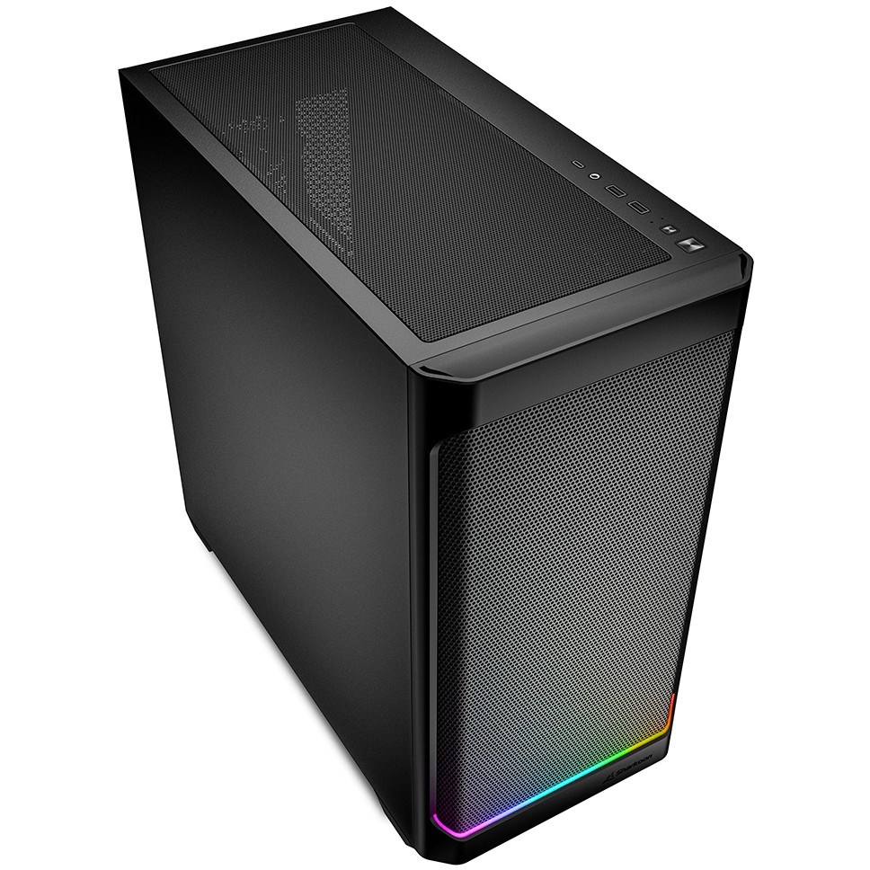 Sharkoon Gehäuse MK4  RGB     Micro-ATX       1xMetall schwa
