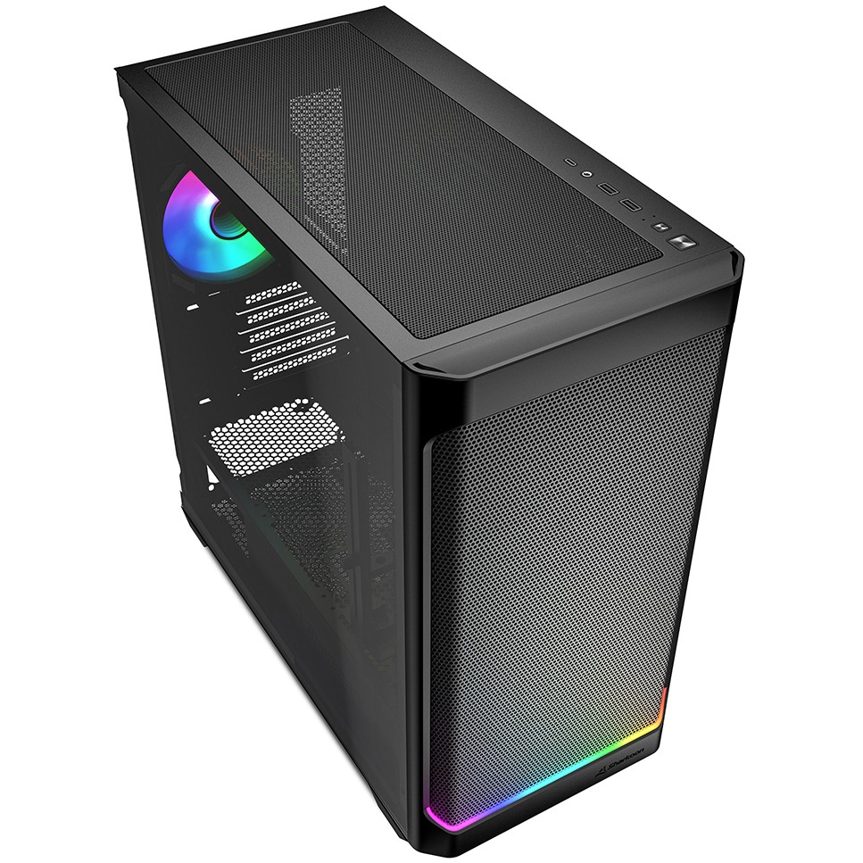 Sharkoon Gehäuse MK4W RGB     Micro-ATX       1xGlas   schwa