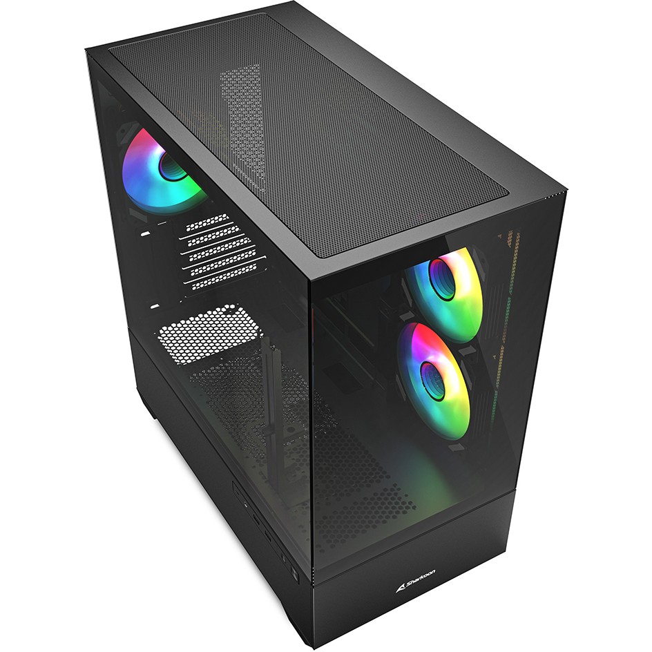 Sharkoon Gehäuse MK6  RGB     Micro-ATX       1xGlas   schwa
