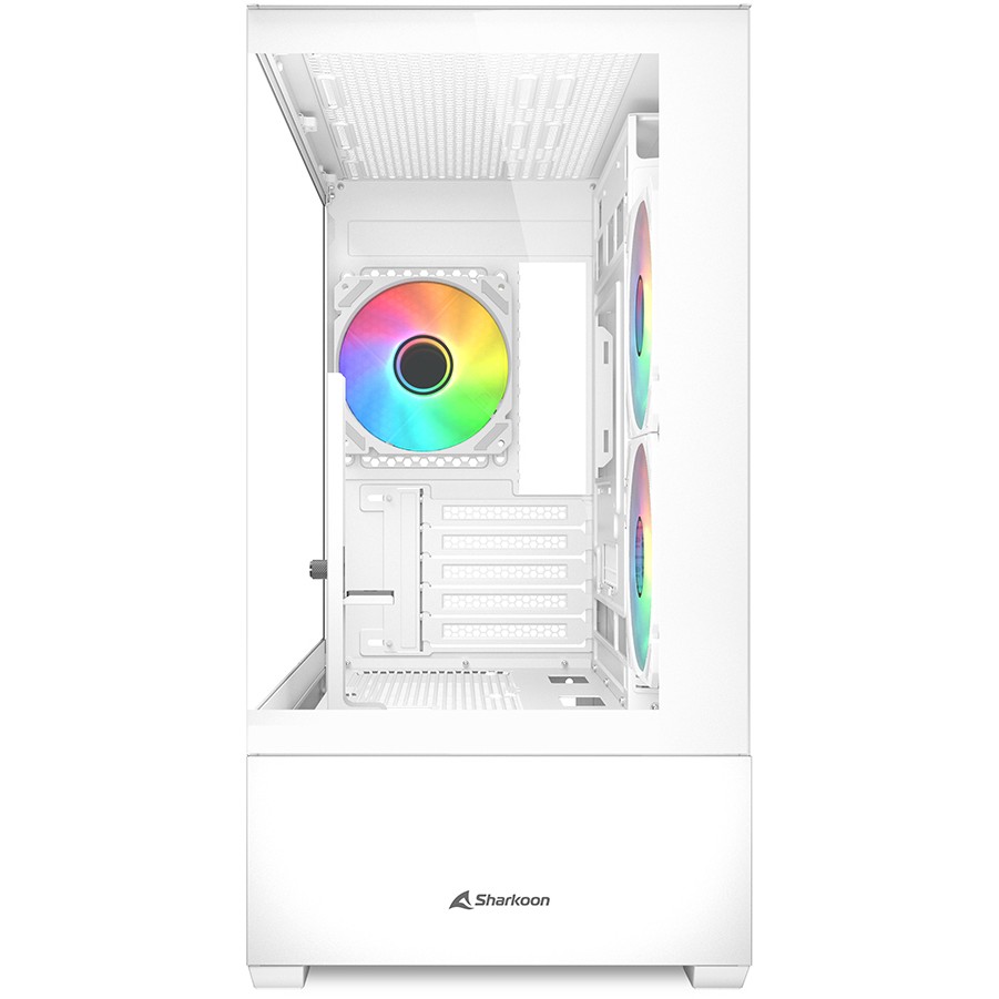 Sharkoon Gehäuse MK6  RGB     Micro-ATX       1xGlas   weiß