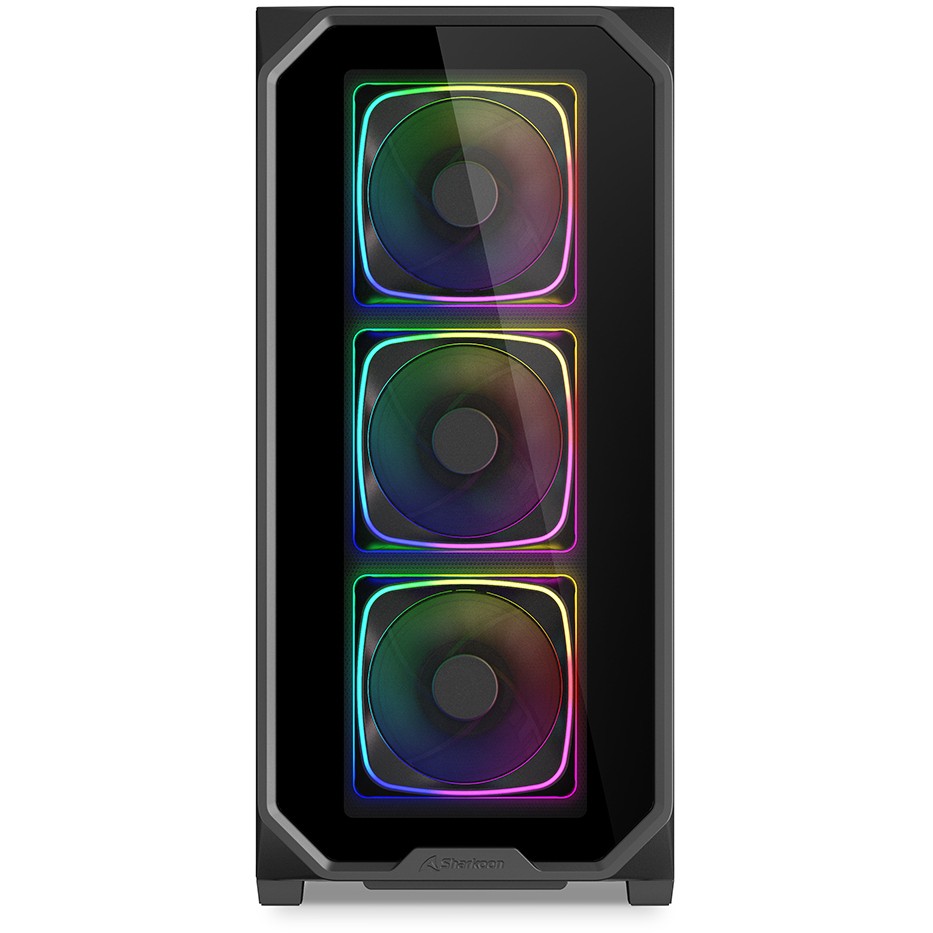 Sharkoon Gehäuse AK5G RGB           ATX       1xGlas   schwa