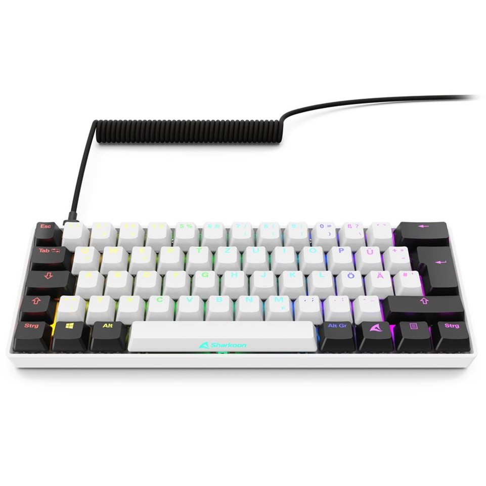 Sharkoon Gaming Tastatur Skiller SGK50S4 Gen2 weiß-gelb RGB