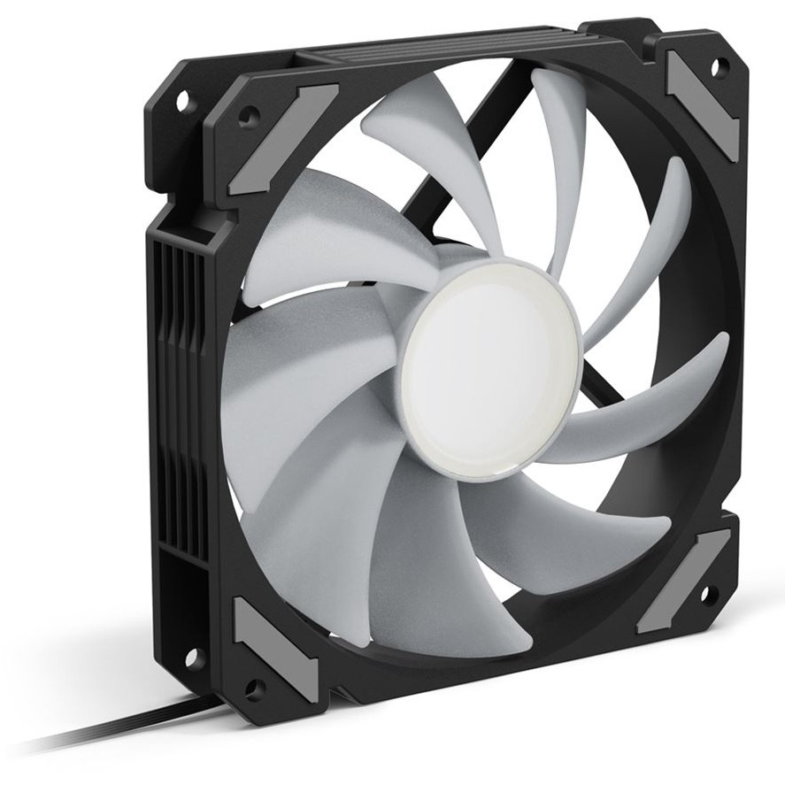 Sharkoon Lüfter  120*120*25 SHARK Mirror       PWM RGB schwa