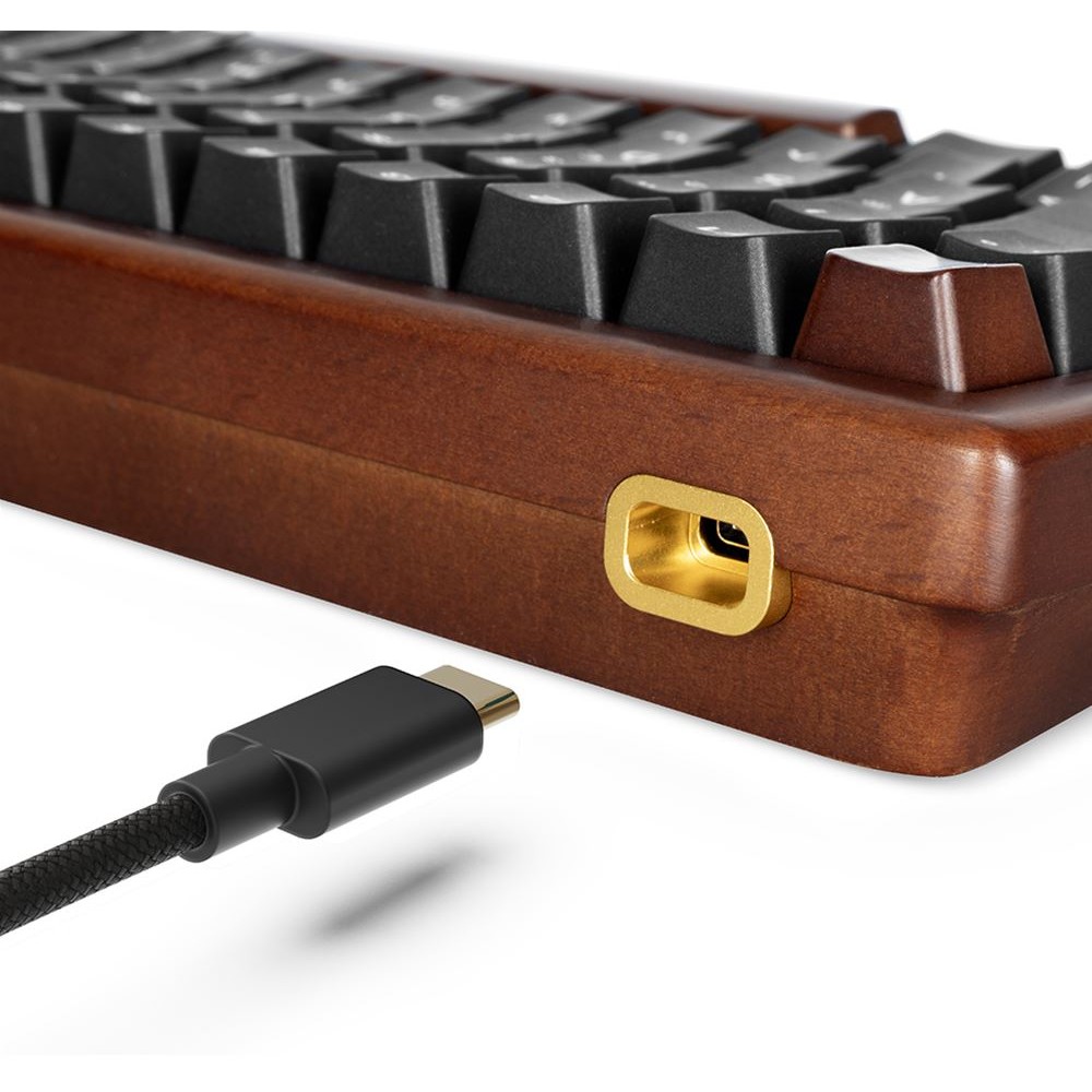 Sharkoon Gaming Tastatur Skiller SGK50S3 Wood schwarz