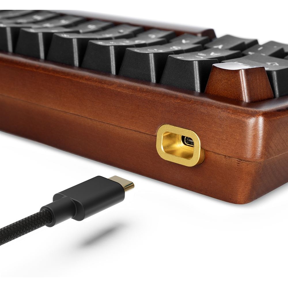 Sharkoon Gaming Tastatur Skiller SGK50S4 Gen2 Wood schwarz