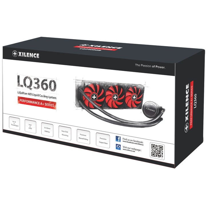 Xilence LQ360 AMD und Intel AiO 360mm Wasserkühlung, PWM, 400W TDP