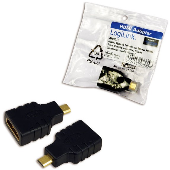 Logilink HDMI Adapter HDMI>micro HDMI Bu/St